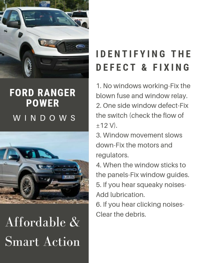 Emergency ford ranger power window problems