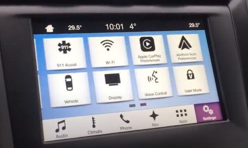 Ford Fusion SE Display Screen