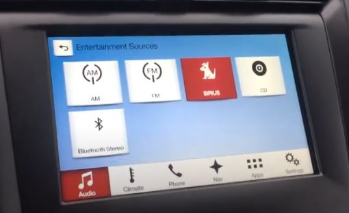 Ford Fusion SE SYNC 3 infotainment system